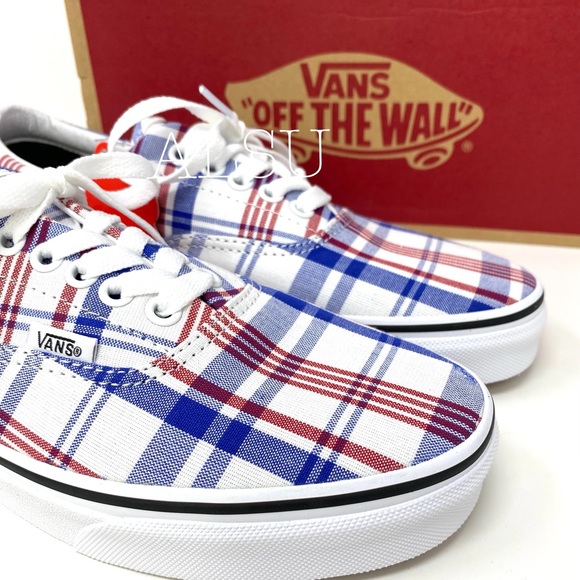 VANS ERA Plaid White Canvas Casual Skate Women’s Sneakers Size 6 VN0A4BV4VXW - Picture 13 of 15